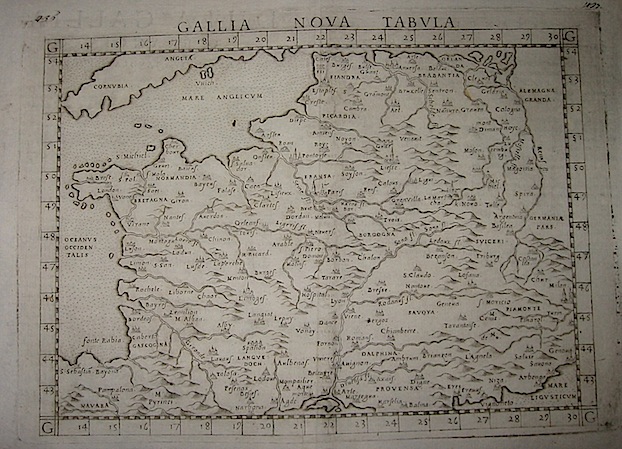 Ruscelli Girolamo (1504-1566) Gallia nova tabula 1574 Venezia